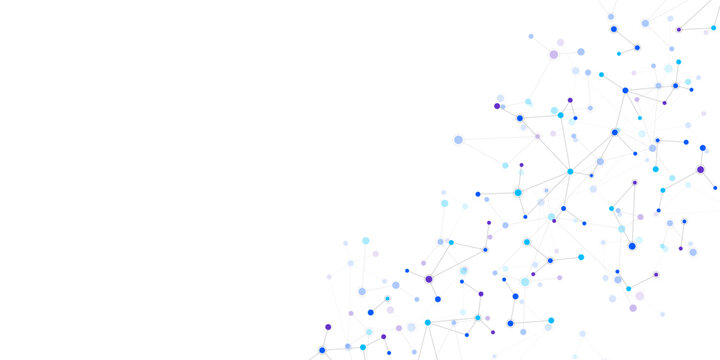 Molecular structure and genetic engineering, molecules DNA, neural network, scientific research. Abstract background for innovation technology, science, healthcare, and medicine