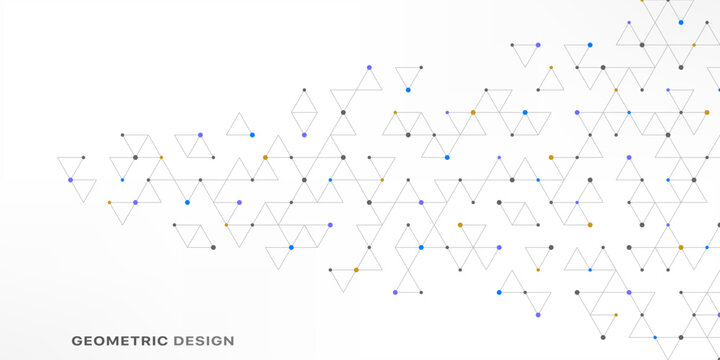 Abstract vector background with a geometric pattern of triangle shapes. Graphic design element 