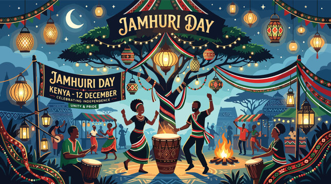 Jamhuri Day Celebration in Kenya Africa.