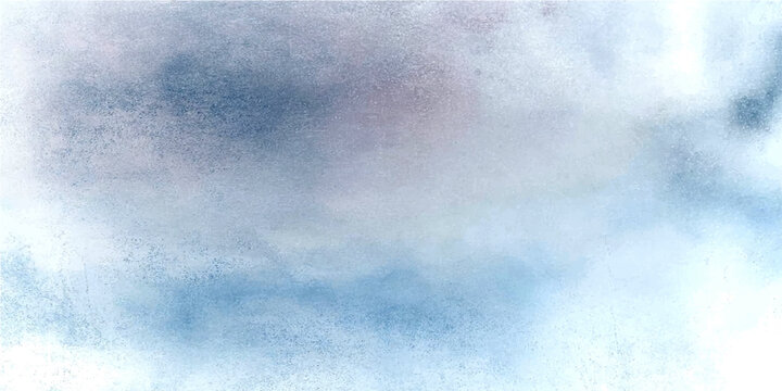 Abstract atmospheric watercolor painting subtle hues blues purples whites suggests gentle, ethereal, dreamy, tranquil, serene, contemplative mood.