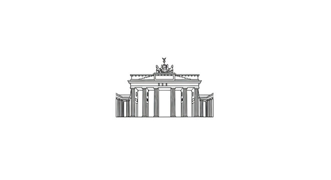 Brandenburg Gate Architectural Icon Berlin.