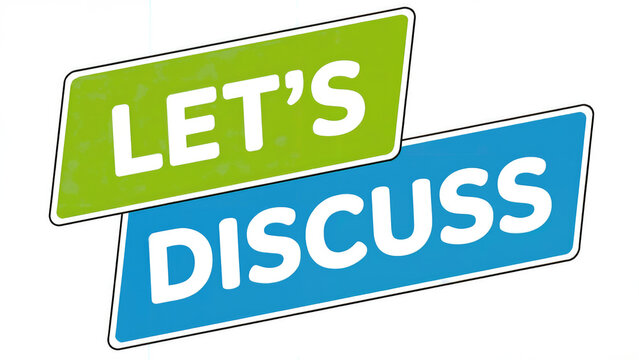 Let's discuss text on colorful stickers