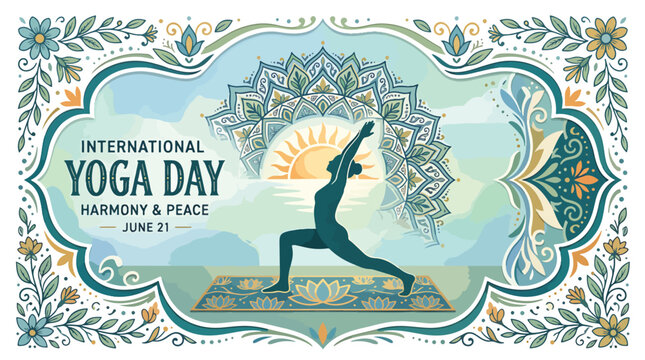 International Yoga Day Harmony Peace June.