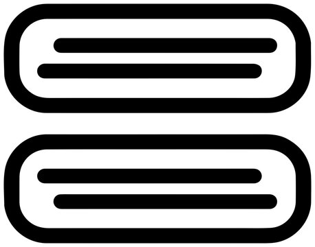 Minimal curly bracket icon for coding
