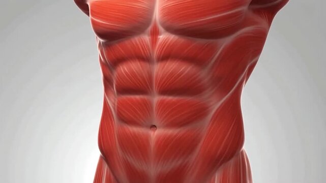 Obesity Visceral Fat Accumulation 3D Human Body Visualization.