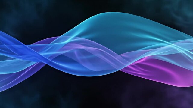 Flowing blue and purple energy ribbons with tips.