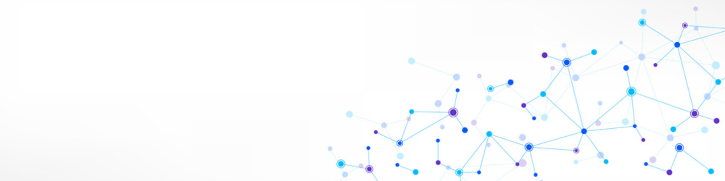 Molecular structure and genetic engineering, molecules DNA, neural network, scientific research. Abstract background for innovation technology, science, healthcare, and medicine