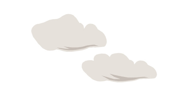 2d illustration of a cloud