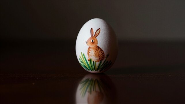 Single Ornate Egg Reflection
