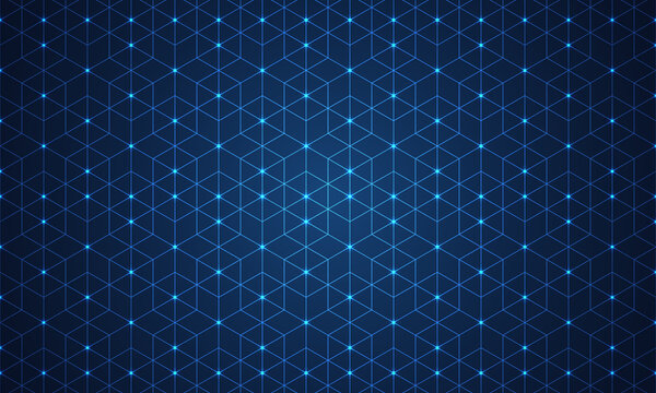 Abstract technology background with a seamless pattern of simple geometric shapes. Stylish texture
