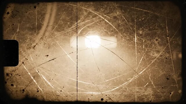 Vintage film grain and scratches abstract texture overlay for cinematic effects