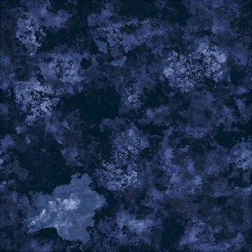 Dark blue ink wash khachkar seamless pattern with stone texture