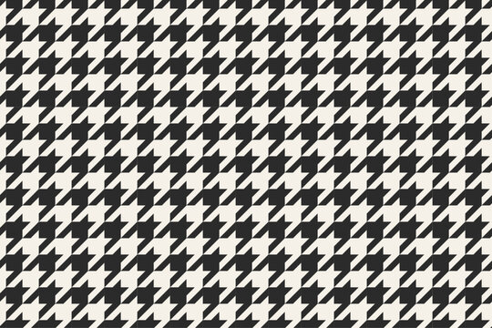 Classic black houndstooth pattern background