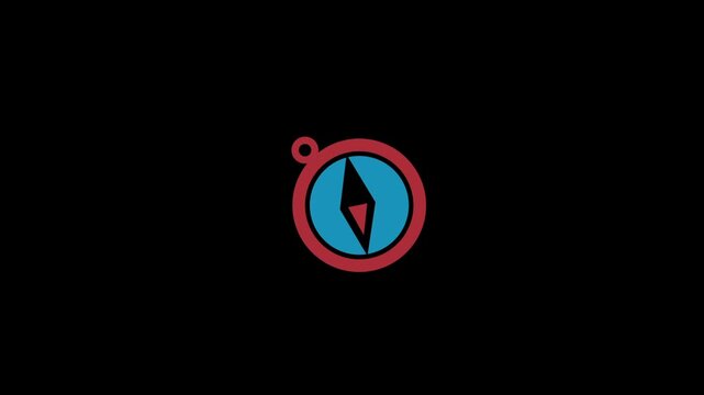 Navigation icon isolated on an alpha channel background 