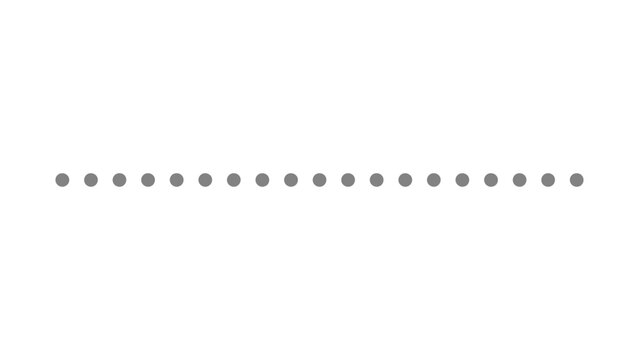 Minimal Dotted Line Gray Vector Brush Simple Divider for Professional Stationery and Web UI Designs