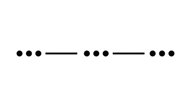 Dotted and Dashed Line Vector Brush Classic Graphic Divider for Stationery and Document Design