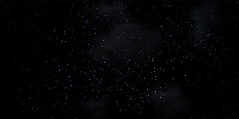 Deep Blue Outer Space Background Featuring Bright Star Particles and Nebula Clouds modern geometric pattern eps10 © Jafar