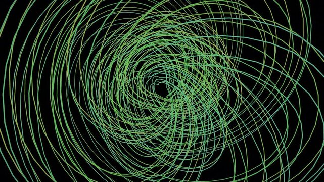 Abstract 4K UHD loop featuring a glowing cyan 4d knot morphing through an abstract topology field in rich volumetric light. Ideal for projection mapping, vj loop. 4K UHD.
