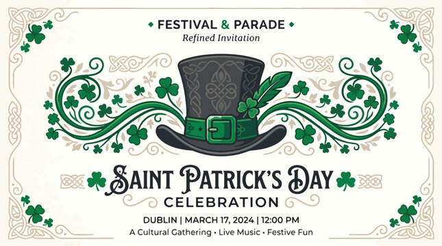 Saint Patricks Day Festival Celebration Event.