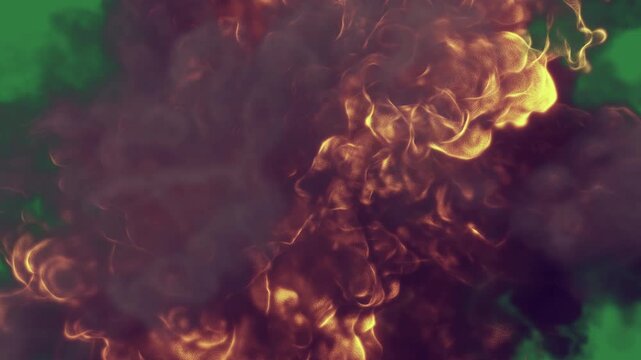 Fire on in it smoke coming out of shadow backgrounds expression emotion creative cartoonish movement elements