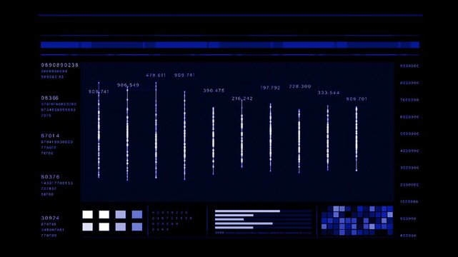 Digital data dashboard with financial graphs and globe futuristic hud interface Digital Stock Market Trading HUD with Financial Data and Charts