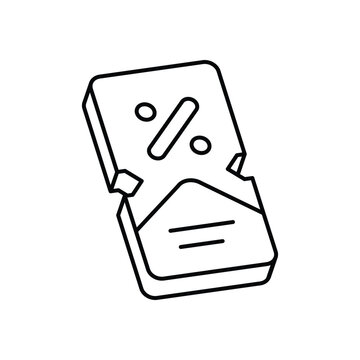 Voucher icon clean and modern vector illustration