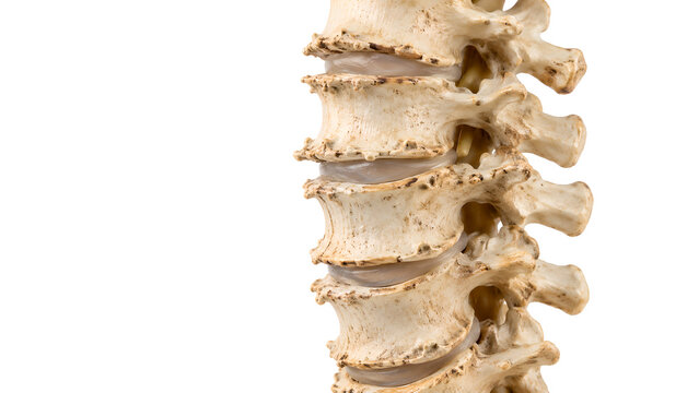 Spine Osteophytes and Degenerative Bone Outgrowth Photorealistic Medical Education Image for Patient Healthcare Communication