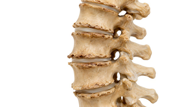 Spine Osteophytes and Degenerative Bone Outgrowth Photorealistic Medical Education Image for Patient Healthcare Communication