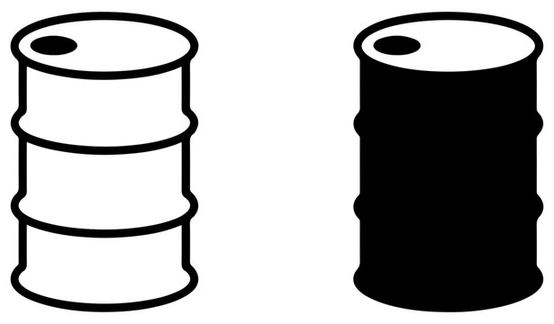 oil drum barrel storage icon