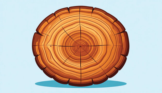Cross Section of Tree Trunk.