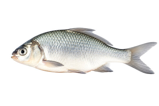 Fresh carp fish isolated on transparent background