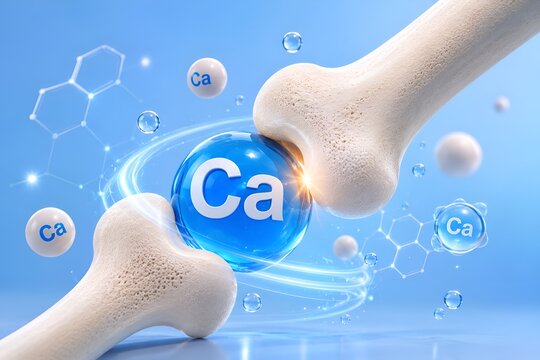 Calcium molecule supporting healthy human bone structure