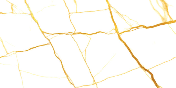 Elegant white marble texture with luxurious gold veins and natural pattern