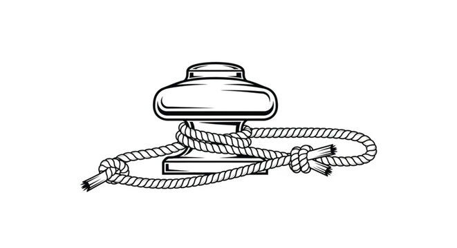Detailed illustration of a rope knot.