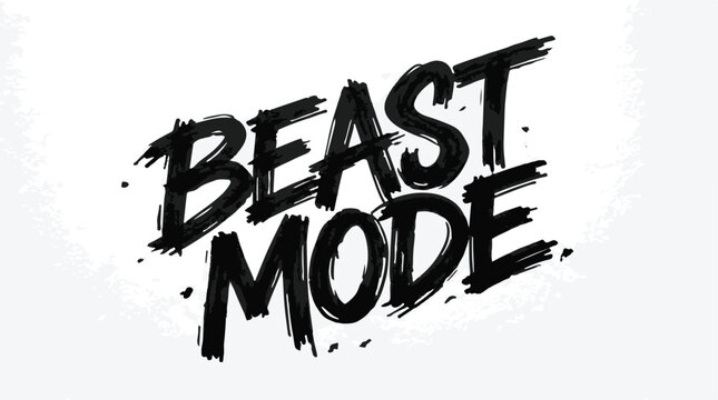 Beast mode typography design