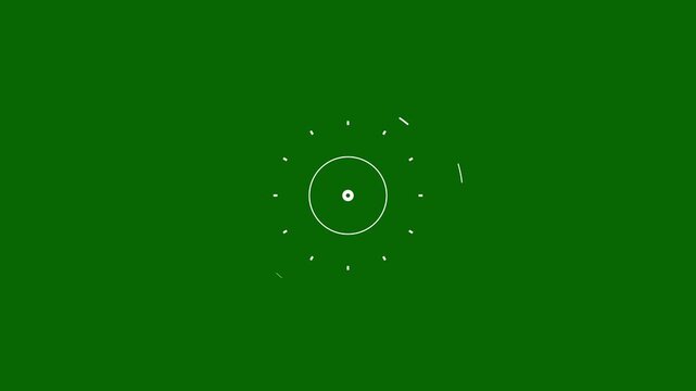 Animated Circle Burst Effect with Shiny Glowing Firework Lines. fireworks, blast, burst, boom, circle, explosion, glittering. 4k alfa channel on transparent background.