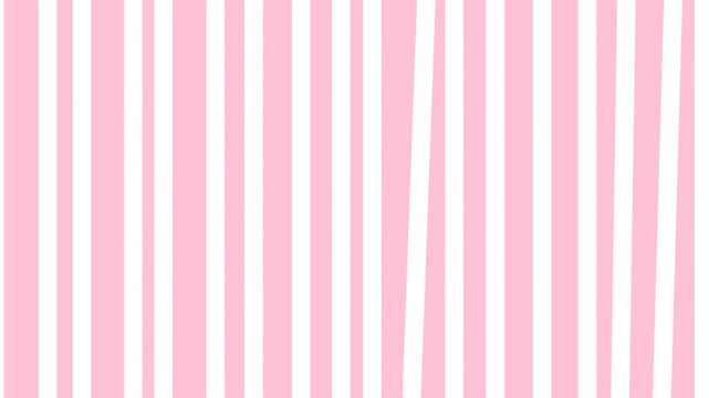 Clean animated background with alternating pink and white vertical stripes creating a subtle moving pattern.