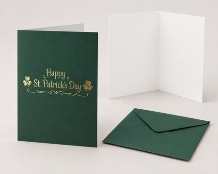 happy st patricks day greeting card 