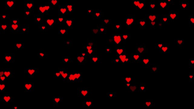 Hearts particles animation. love icon. Heart animation.red hearts flying icon, love animation, Flying Hearts motion background.
Valentine's day, Love Heart Icon of Social media Floating Up.