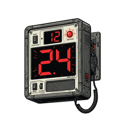 Realistische Basketball Shot Clock Vector Illustration   Basketball Shot Clock für T-Shirt-Design © izules