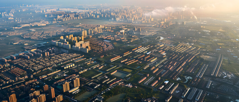 "Stunning Plateau City: Expansive Flat Sections Creating Unique Urban Landscapes and Scenic Views Await"