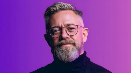 Obraz premium Modern Lifestyle Portrait with Copy Space