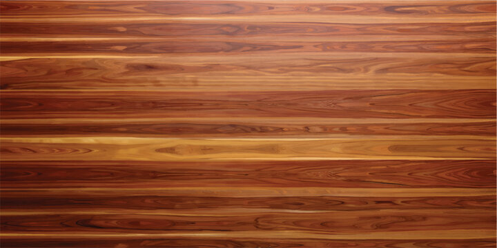 A close up of high gloss lacquered wood paneling with a deep rich brown color the reflective surf.deep  brow wood planks with natural texture, wooden retro background, light wooden background, table