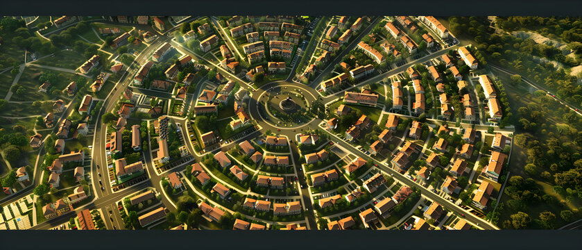 "Blossoming Urban Landscape: A City Designed with Floral Inspiration in Streets and Districts"