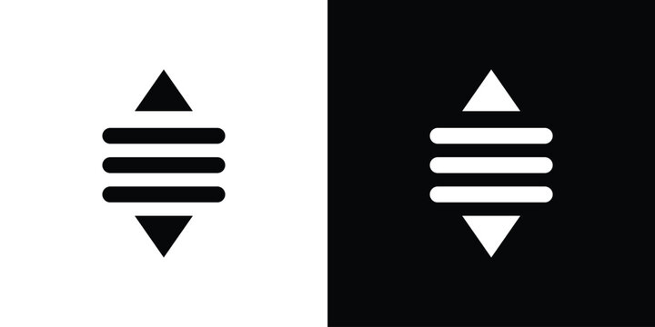 List dropdown icon clipart for apps and web