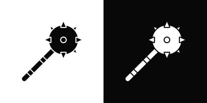 Mace icon clipart for apps and web
