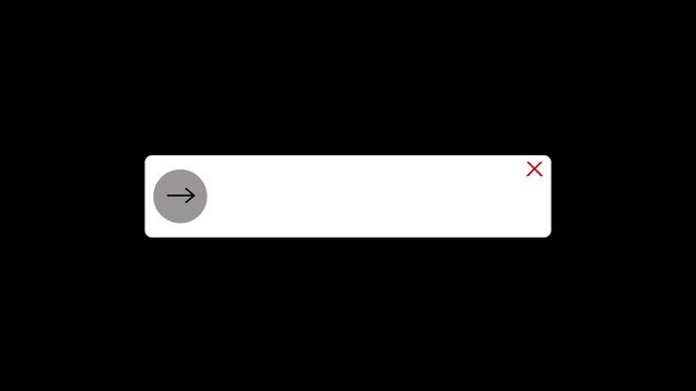 clean website popup overlay with smooth arrow navigation animation.