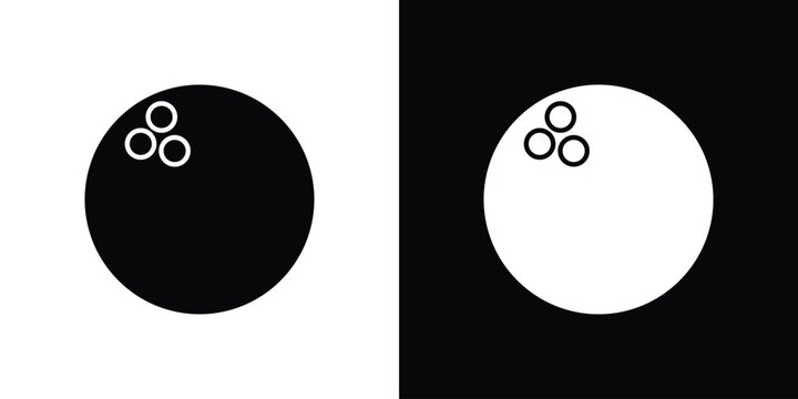 Bowling ball icon clipart for apps and web