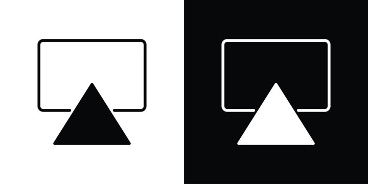 Airplay icon clipart for apps and web