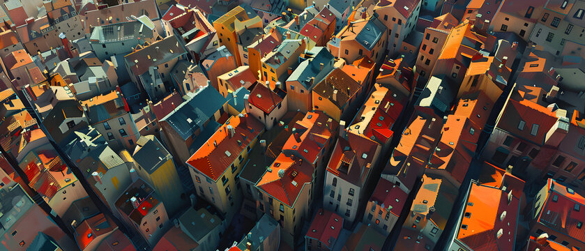 "Exploring the Urban Landscape: Amorphous Shapes and Unconventional Blocks Defining Modern City Architecture 00270 02"